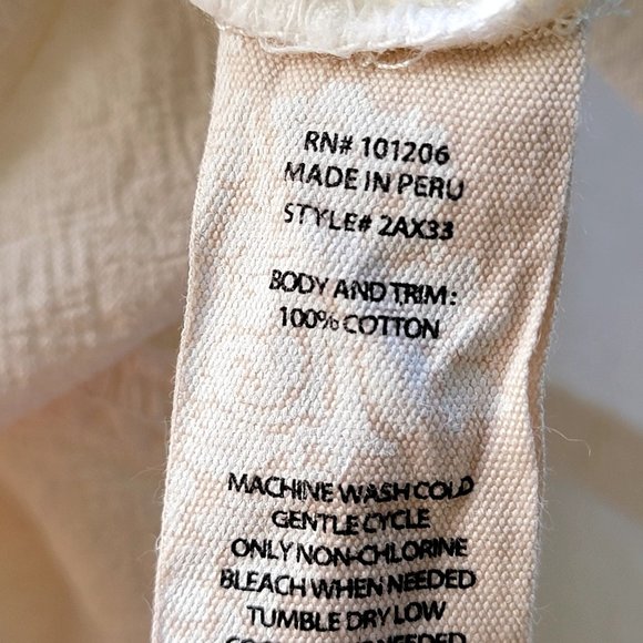 Soft Surroundings Angelica Gauze Embroidered Dress Ivory Size M - Picture 12 of 14